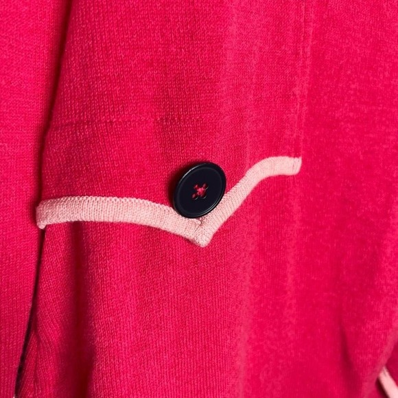 Nic + Zoe Two Tone Modal Blend Blazer Career Pink Trendy Contemporary Medium - Picture 3 of 12